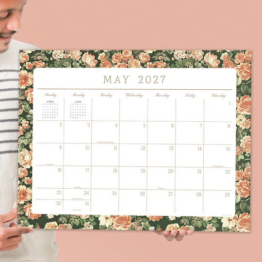 2027 Artisan Legacy Large Desk Pad Monthly Blotter Calendar